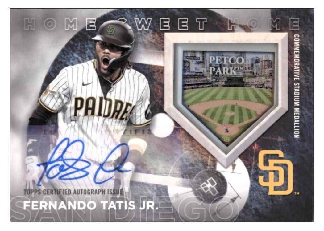 2024 Topps Home Sweet Home Stadium Medallions Autograph Fernando Tatis Jr. #HSHA-FT card