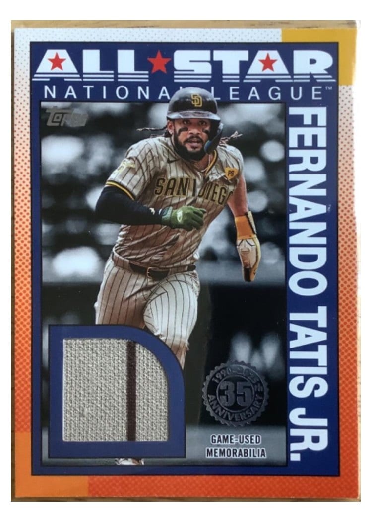 2025 Topps 1990 Topps Baseball All-Star Relics Fernando Tatis Jr. #90ASR-FT card