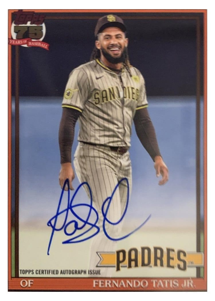 2026 Topps 1991 Topps Autographs Fernando Tatis Jr. #91A-FTJ card