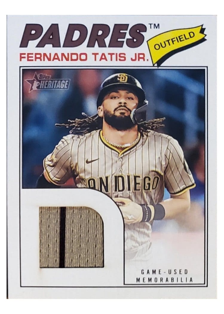 2026 Topps Heritage Real One Relics Fernando Tatis Jr. #ROR-FT card