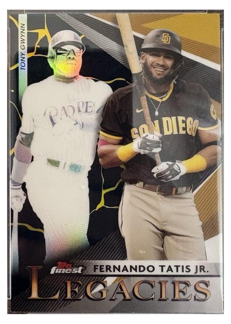 2021 Finest Legacies Fernando Tatis Jr. / Tony Gwynn #FL-FTJ card