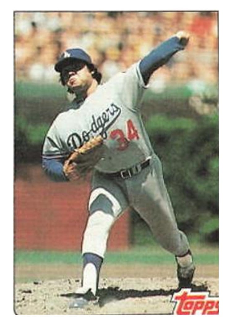 1982 Topps Fernando Valenzuela #6 card