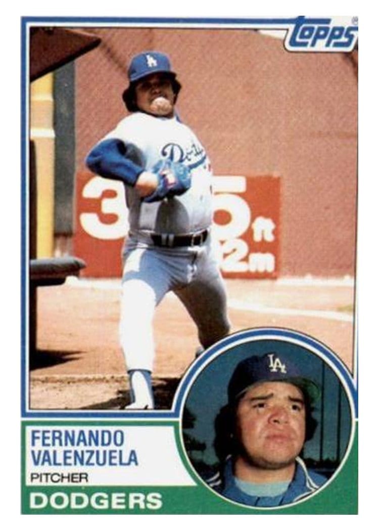 1983 Topps Fernando Valenzuela #40 card