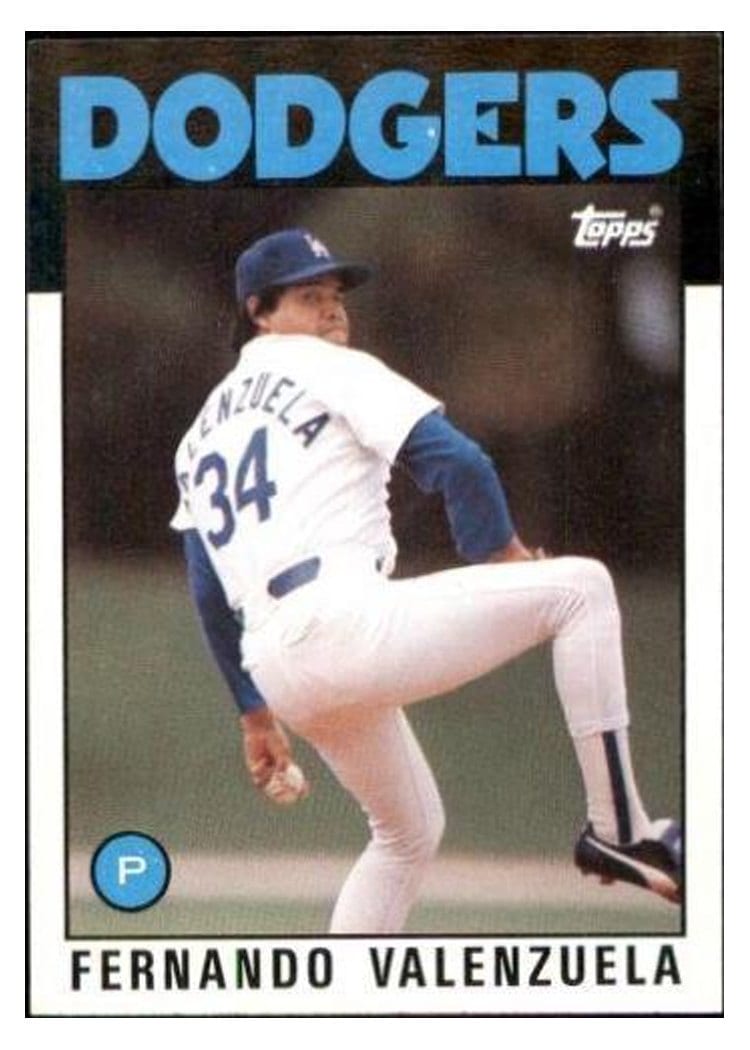 1986 Topps Fernando Valenzuela #630 card