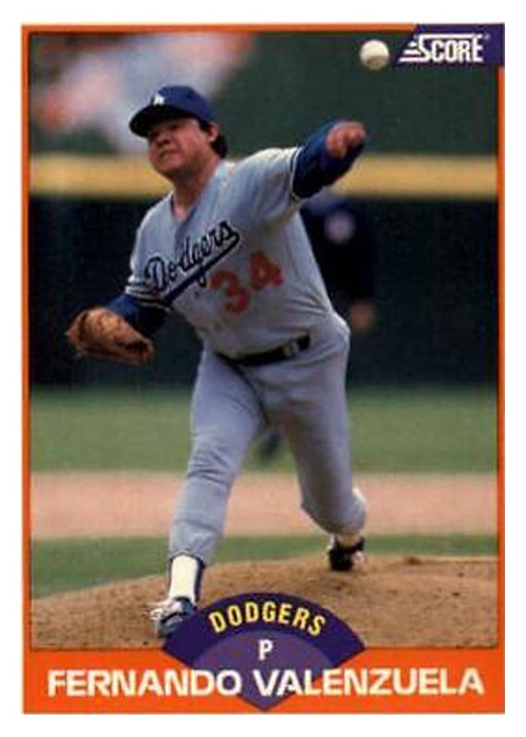 1989 Score Fernando Valenzuela #437 card