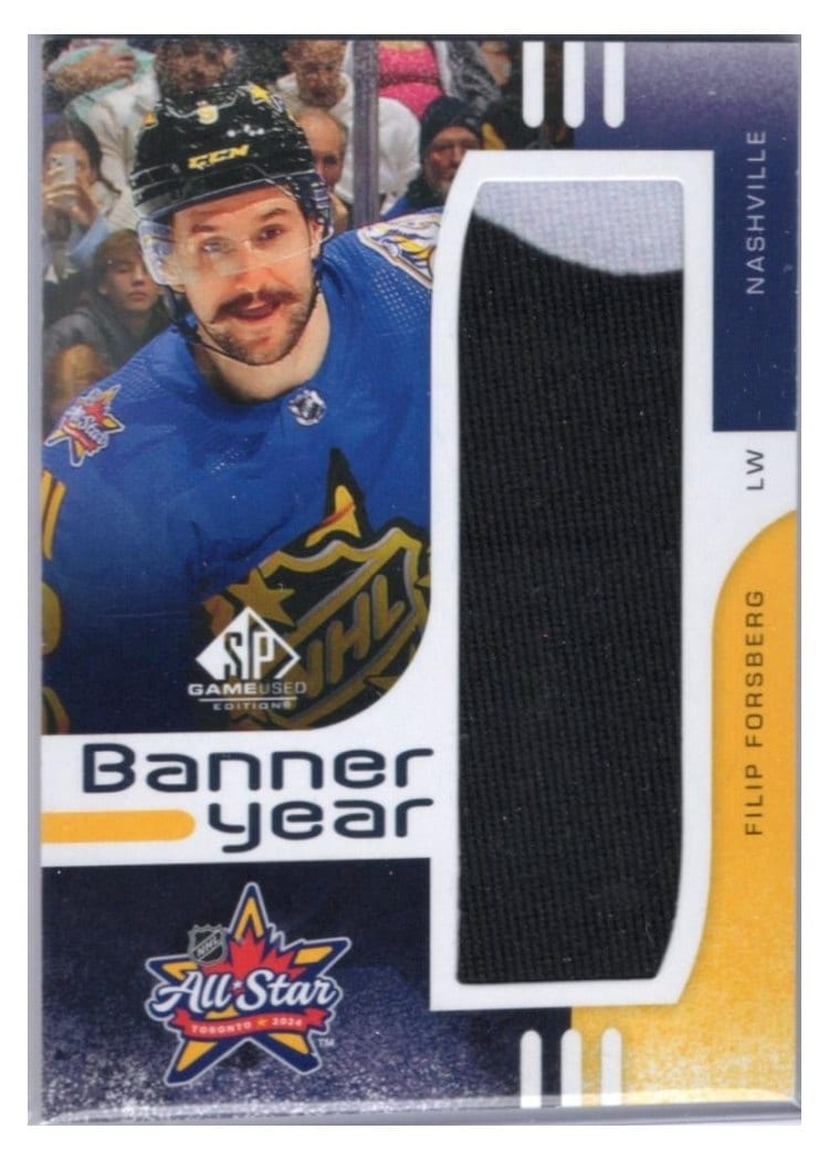 2024-25 SP Game Used 2024 All-Star Game Banner Year Relics Filip Forsberg #BYAS-FF card
