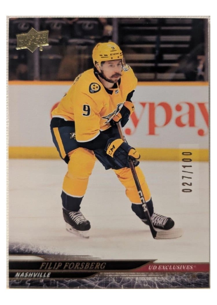 2024-25 Upper Deck Base Set Filip Forsberg Exclusive #348 card