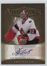 2022-23 Upper Deck Artifacts 2005-06 Retro - Autograph Facts Filip Gustavsson #RAF-FG card