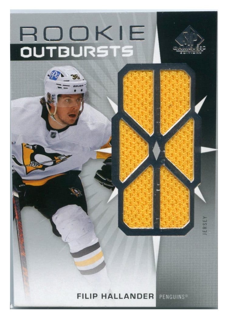 2022-23 SP Game Used Rookie Outbursts Jersey Filip Hallander #RO-FH card