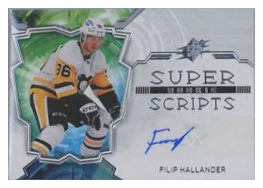 2022-23 SPx Rookie Superscripts Filip Hallander #SSR-FH card