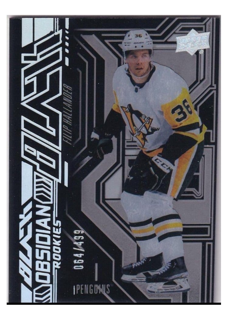 2022-23 SPx UD Black Obsidian Rookies Filip Hallander #OR-31 card