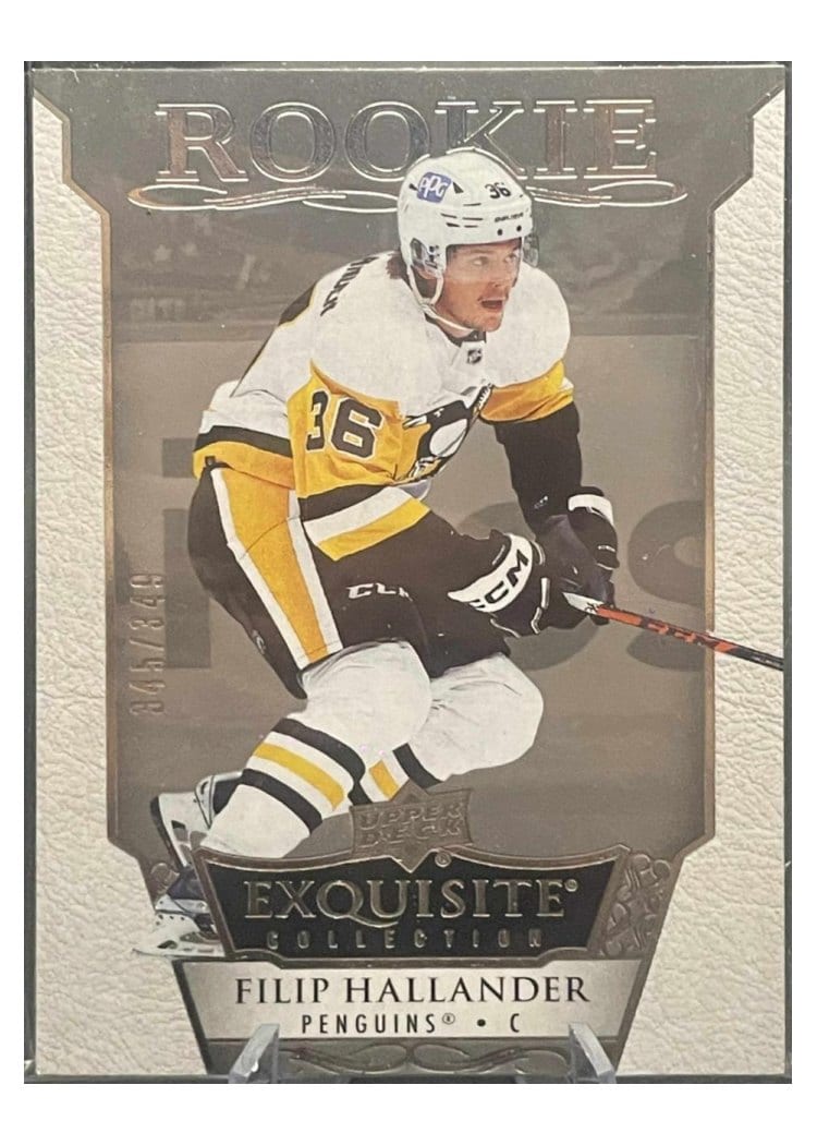 2022-23 Upper Deck Ice Exquisite Collection Rookies Filip Hallander #R13 card