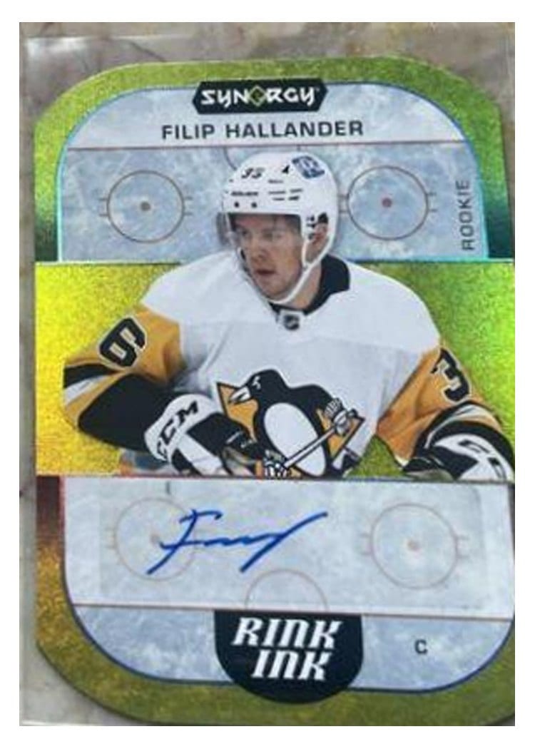 2022-23 Upper Deck Synergy Rink Ink Rookies Filip Hallander #RIR-FH card