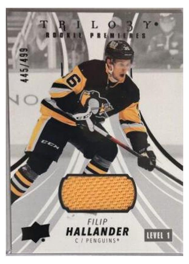 2022-23 Upper Deck Trilogy Rookie Premier Filip Hallander #RP-FH card
