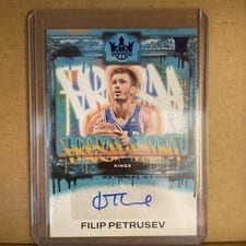 2023-24 Panini Court Kings Heir Apparent Autographs Filip Petrusev #HA-FPE card