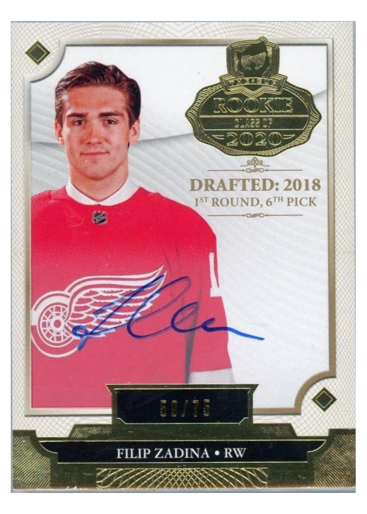 2019-20 Upper Deck The Cup Rookie Class of 2020 Filip Zadina #2020-FZ card