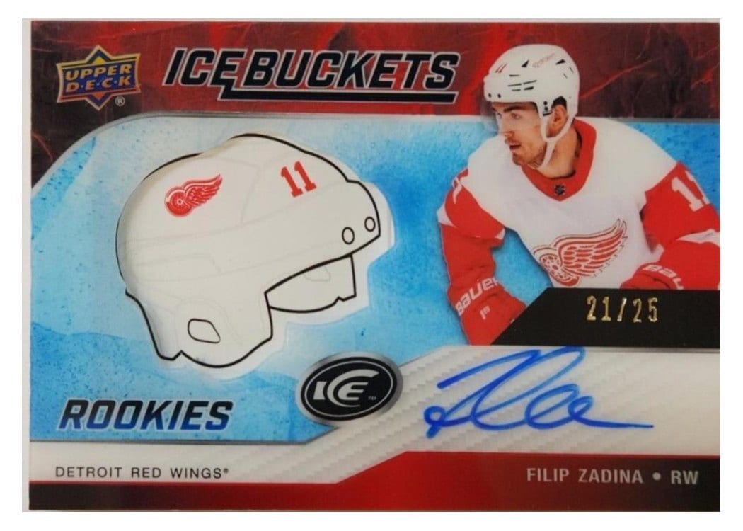 2021-22 Upper Deck Ice 2019 Update - Rookie Ice Buckets Filip Zadina #IBR-FZ card