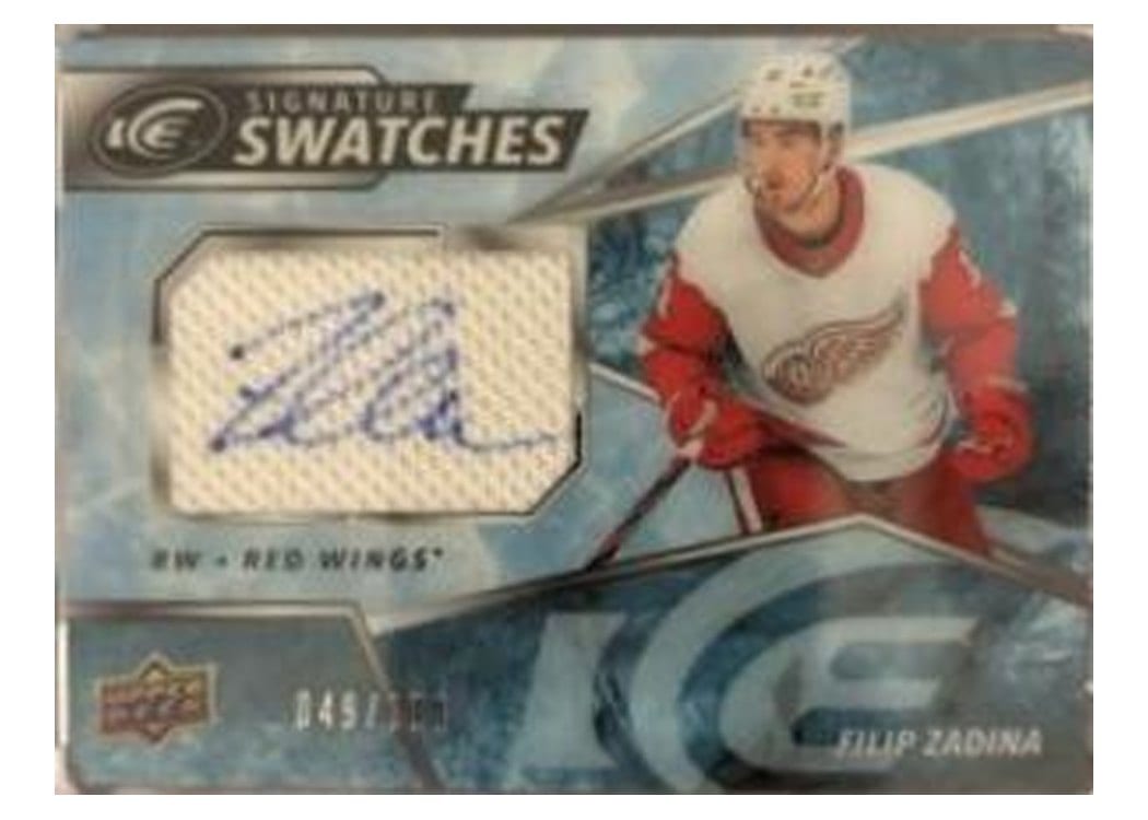 2021-22 Upper Deck Ice 2019 Update - Signature Swatches Filip Zadina #SW-FZ card