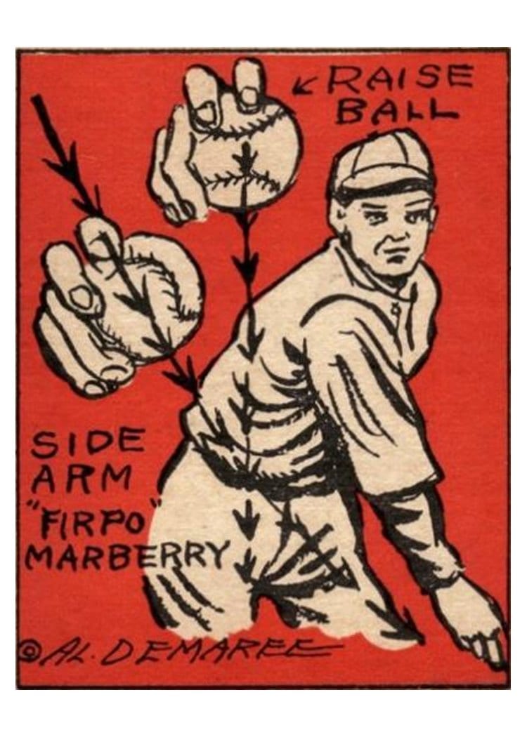 1935 Schutter Johnson Firpo Marberry #47 card