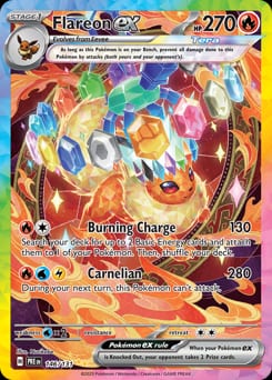 2025 Prismatic Evolutions Flareon ex #146 card