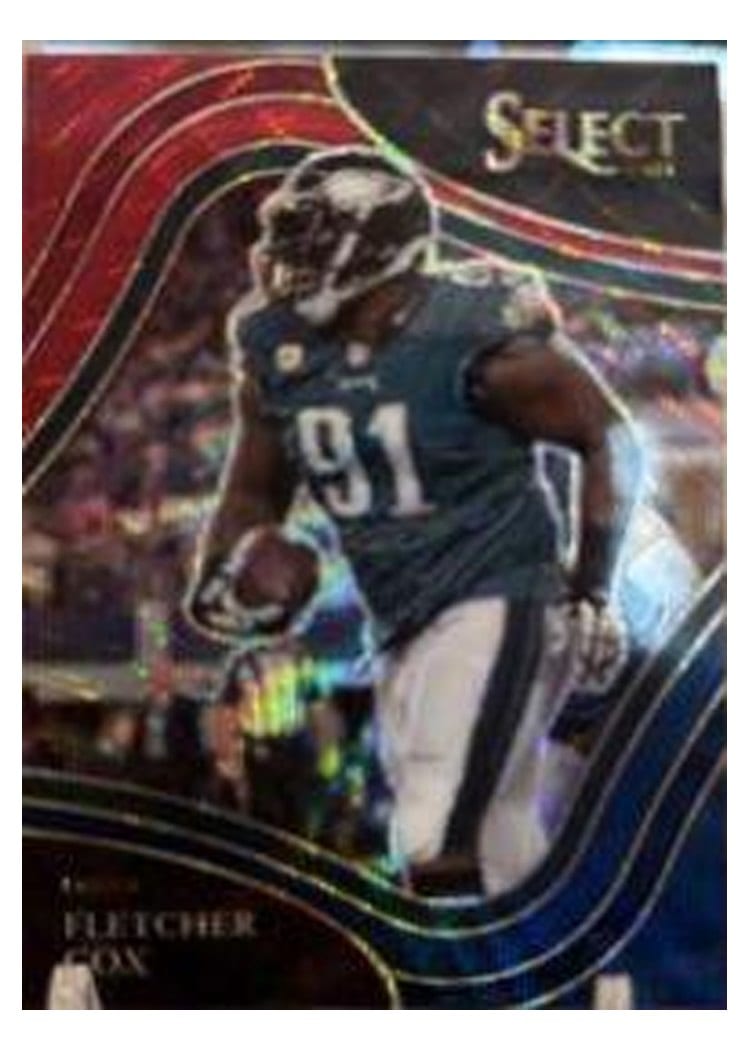 2021 Panini Select Base Set Fletcher Cox Tri Color #328 card
