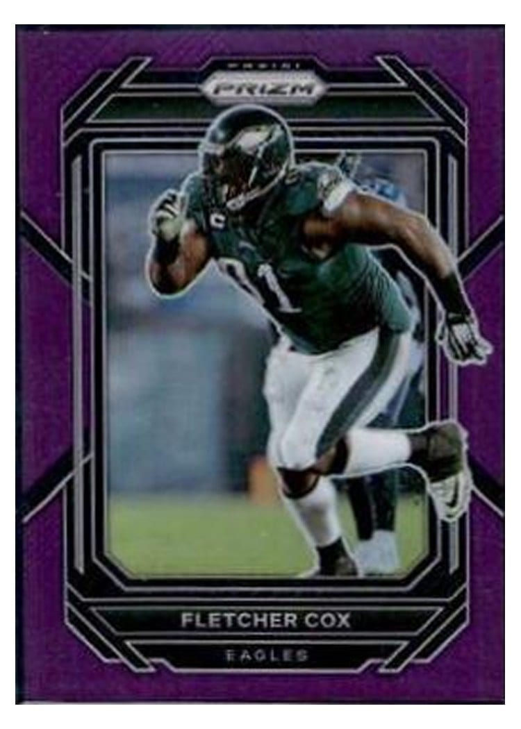 2022 Panini Prizm Base Set Fletcher Cox Purple #241 card
