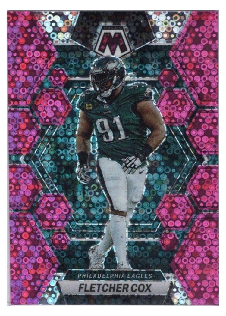 2023 Panini Mosaic Base Set Fletcher Cox No Huddle Pink #197 card