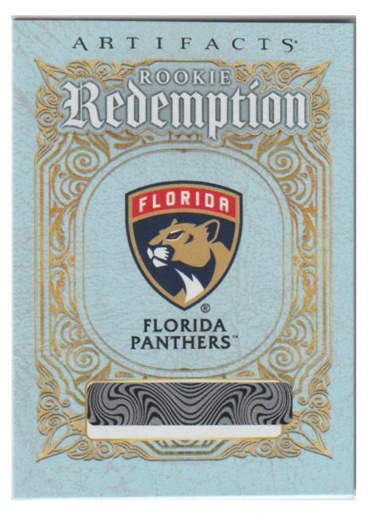 2025-26 Upper Deck Artifacts Base Rookie Redemption Florida Panthers #RED-212 card