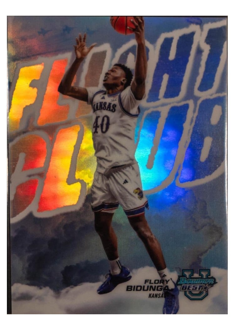 2024-25 Bowman's Best University Flight Club Flory Bidunga #FC-13 card