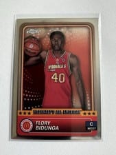 2024 Topps Chrome McDonald's All-American Base Set Flory Bidunga #85 card