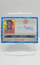 2024 Topps Chrome McDonald's All-American New Hire Badge Autographs Refractor Flory Bidunga #NHB-FLO card