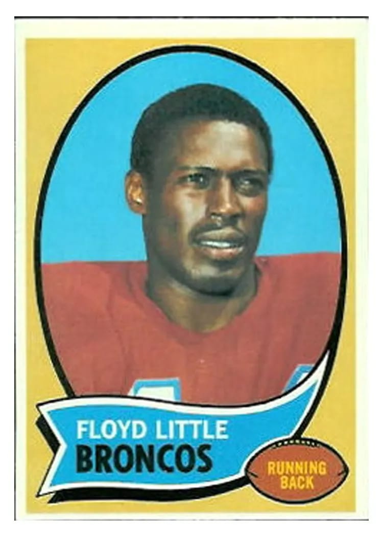 1970 Topps Floyd Little #170 card
