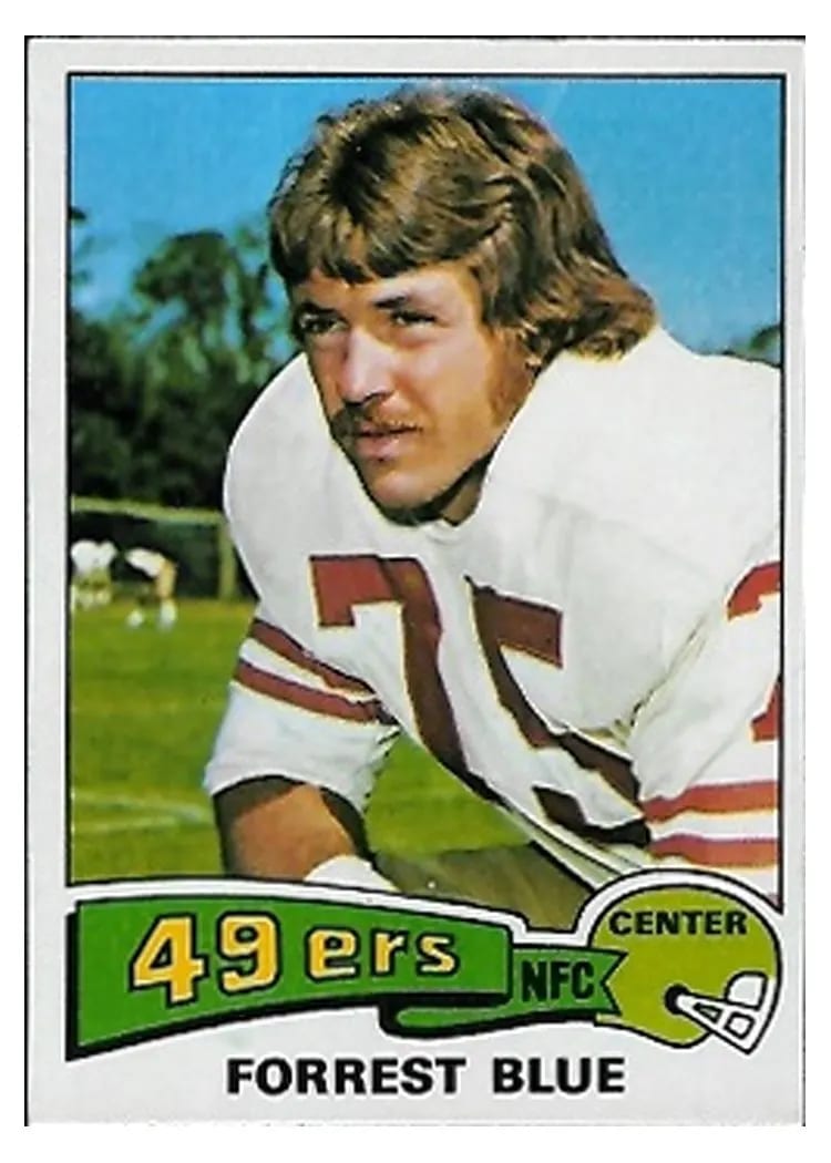 1975 Topps Forrest Blue #180 card