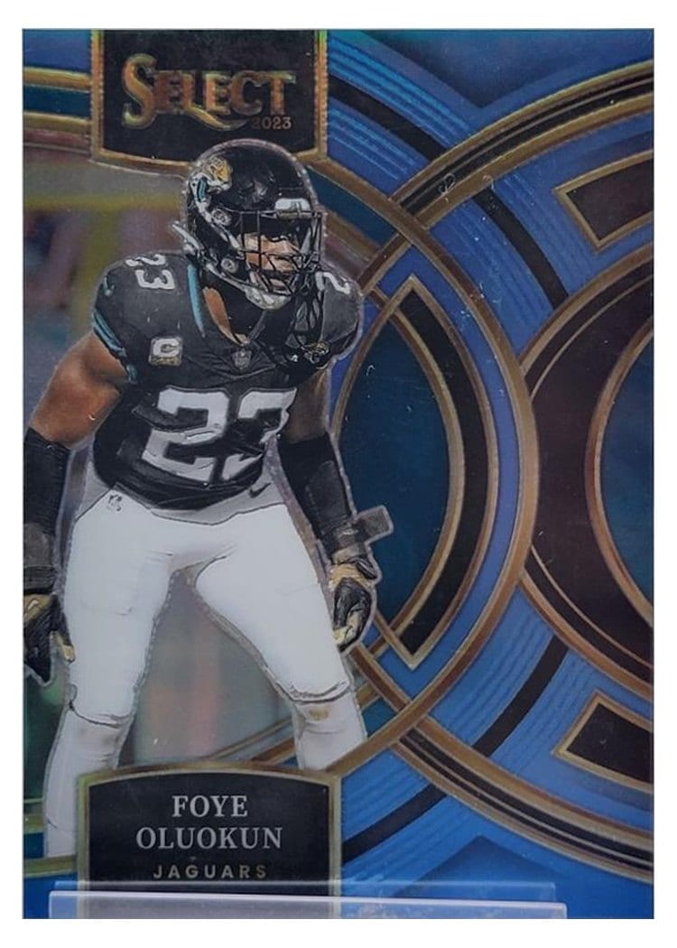 2023 Panini Select Base Set Foye Oluokun Light Blue Prizm #139 card