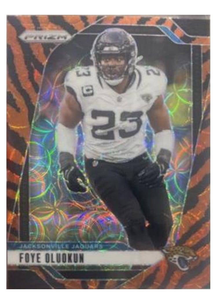 2024 Panini Prizm Base Set Foye Oluokun Choice Tiger Stripe #134 card