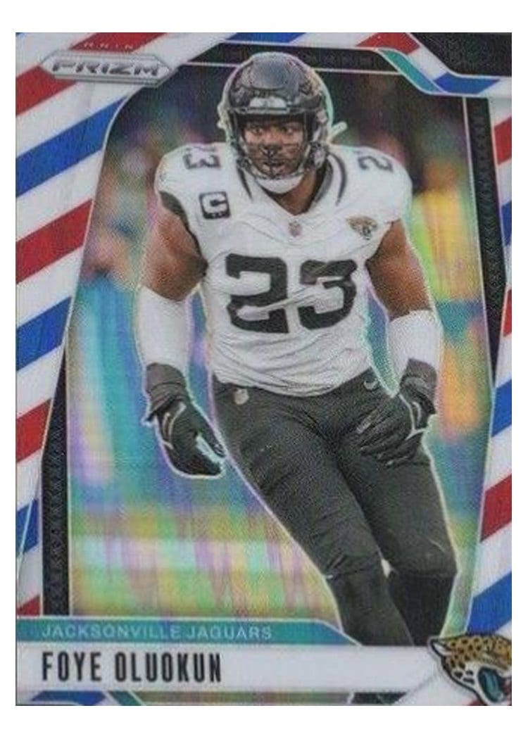 2024 Panini Prizm Base Set Foye Oluokun Red White Blue #134 card