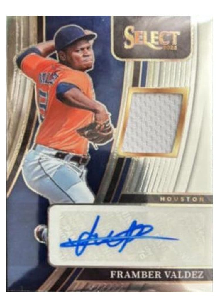 2022 Panini Select Signature Materials Framber Valdez #SM-FV card
