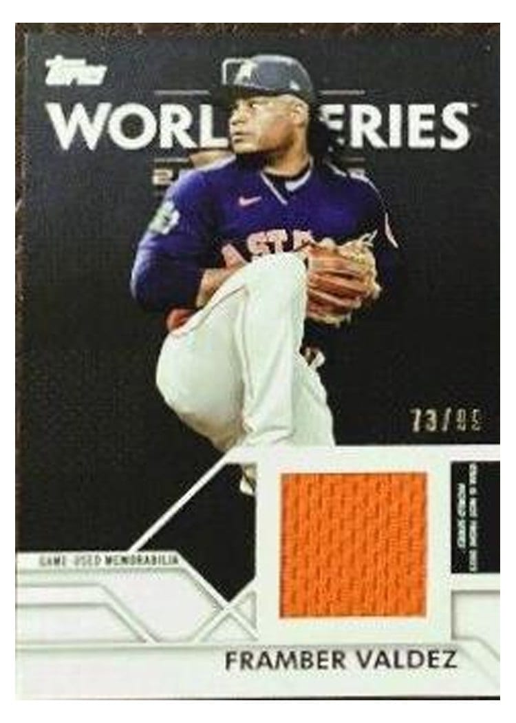 2023 Topps World Series Champion Relics Framber Valdez #WCR-FV card