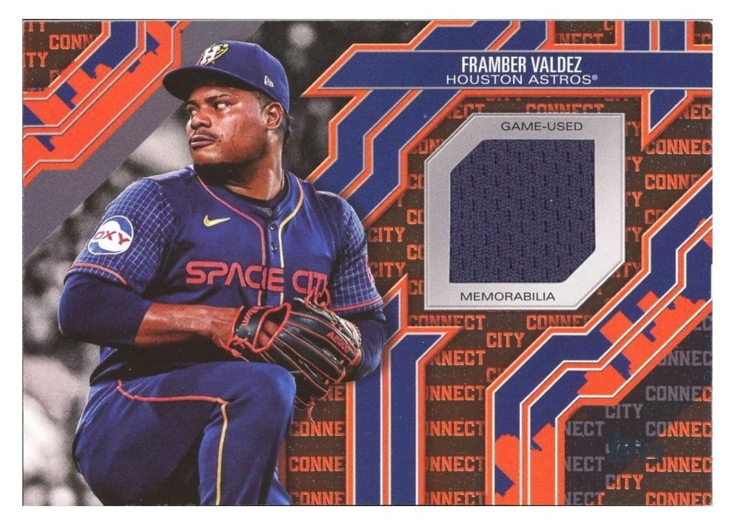 2025 Topps City Connect Swatch Collection Series One Framber Valdez #CC-FV card