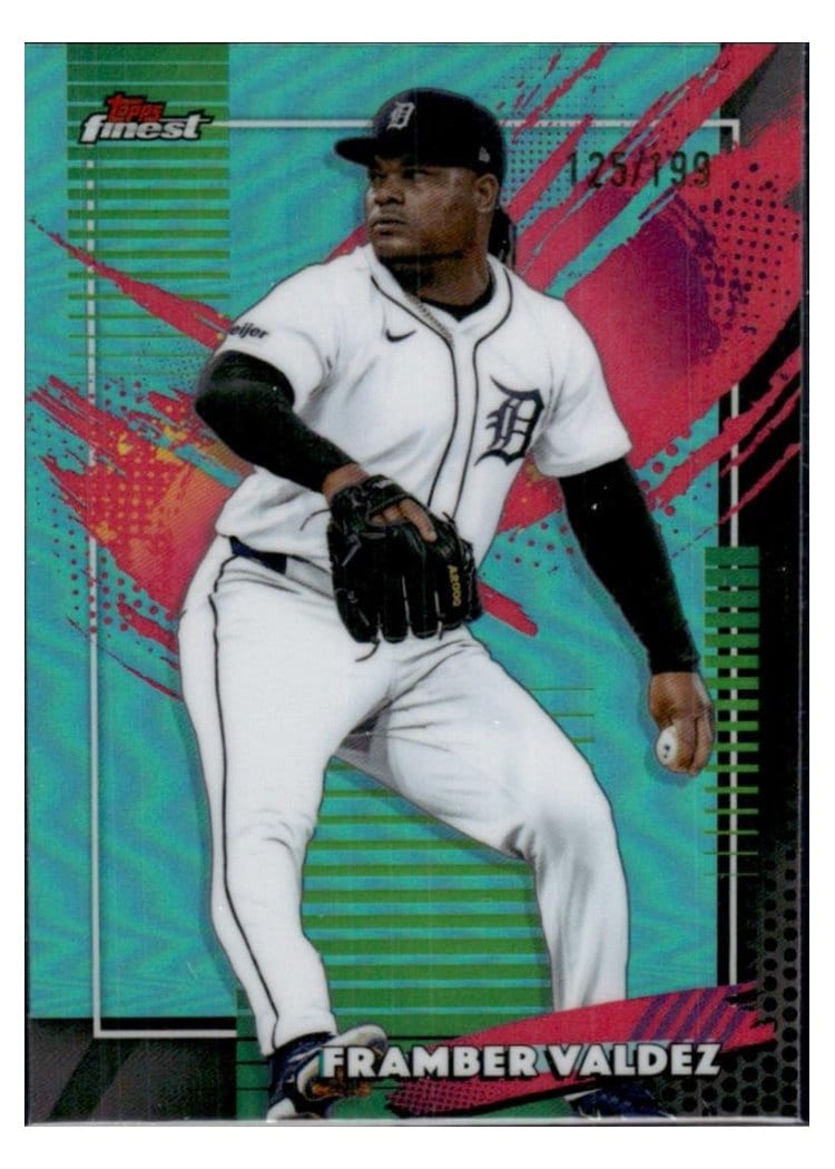 2026 Topps Finest Framber Valdez #205 card