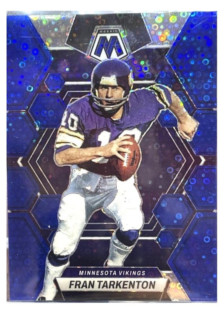 2023 Panini Mosaic Base Set Fran Tarkenton No Huddle Blue #159 card