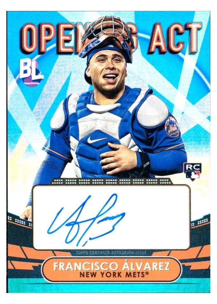 2023 Topps Big League Opening Act Autographs Francisco Álvarez #OAA-FA card