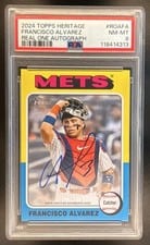 2024 Topps Heritage Real One Autograph Francisco Alvarez #ROAFA card