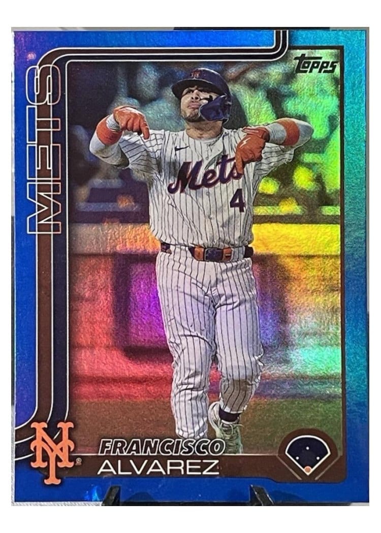 2025 Topps Base Set Francisco Alvarez Blue Rainbow #171 card