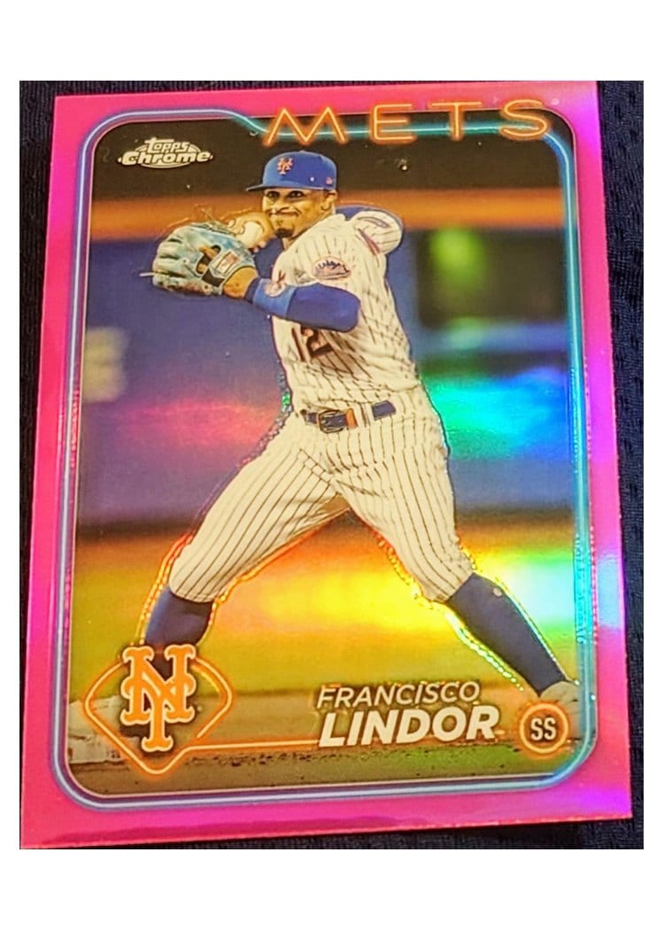 2024 Topps Chrome Francisco Lindor #137 card