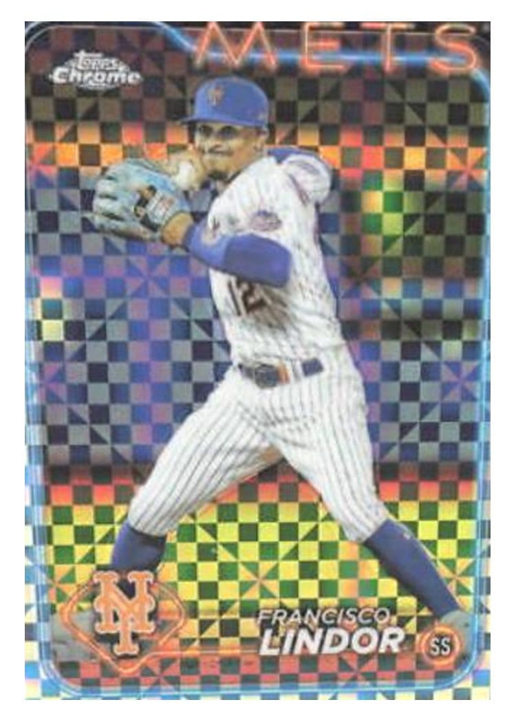 2024 Topps Chrome Francisco Lindor #137 card