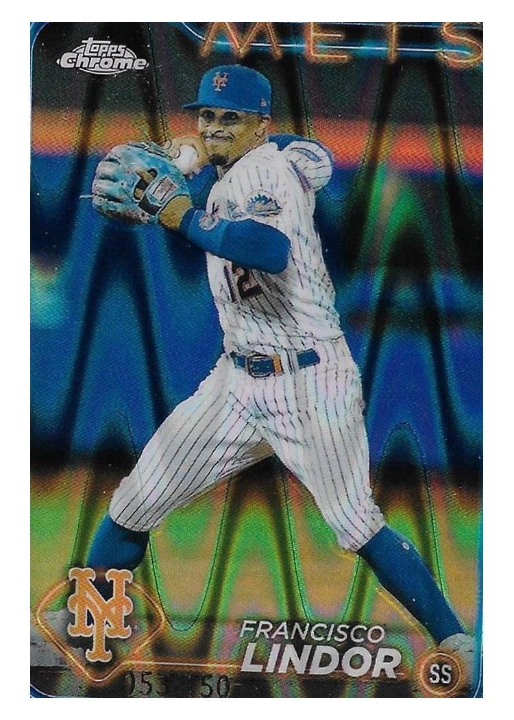 2024 Topps Chrome Francisco Lindor #137 card