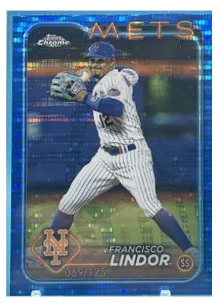 2024 Topps Chrome Francisco Lindor #137 card