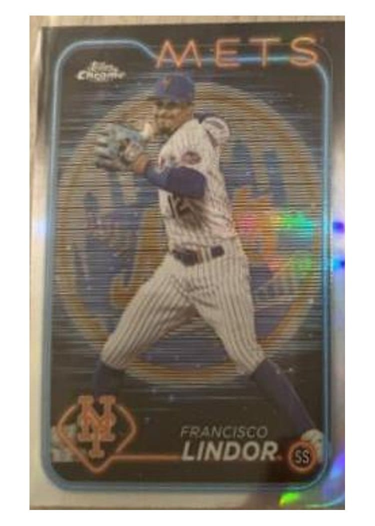 2024 Topps Chrome Francisco Lindor #137 card