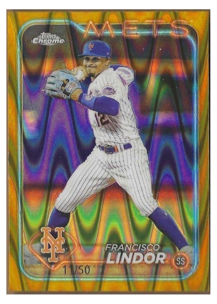 2024 Topps Chrome Francisco Lindor #137 card